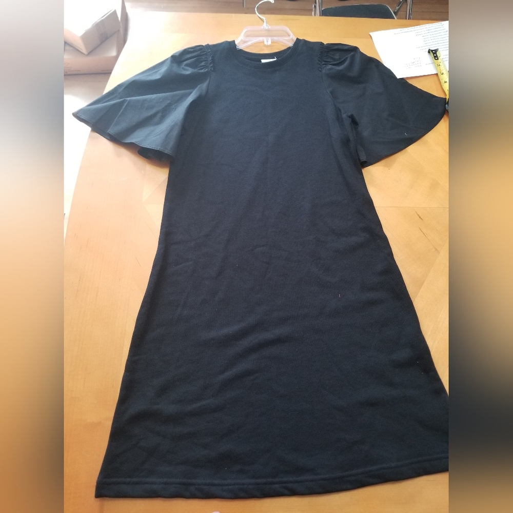 A.new.day black dress with flared sleeves